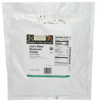 Frontier Bulk Mushroom Pwdr Lions Org - Centre - Front