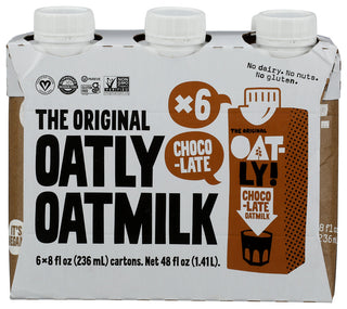Oatly Milk Oat Chocolate 6pk - No Plunge - Front