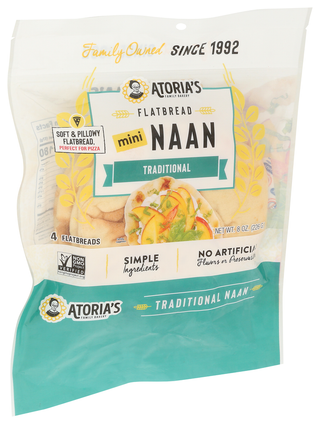 Atorias Naan Traditional Mini - Left - Front