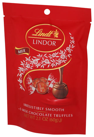 Lindt Choc Lindor Mlk Peg Bag - Right - Front