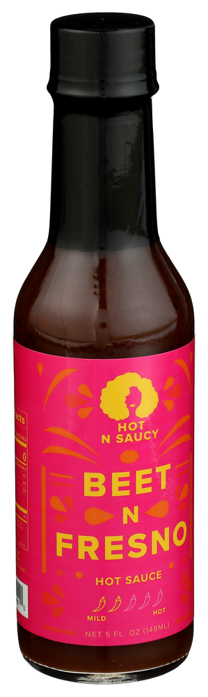 Hot N Saucy Sauce Hot Beet N Fresno - Left - Front