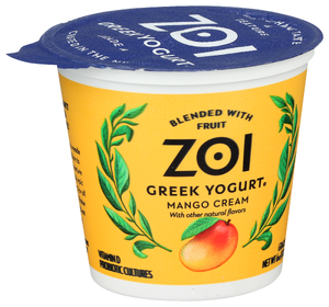 Zoi Yogurt Greek Mango Cream - Left - Front