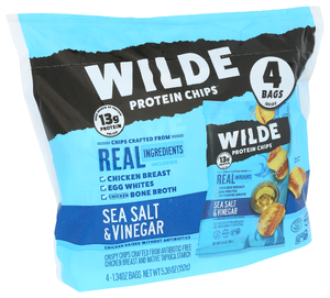 Wilde Snacks Chips Protein Sslt Vngr 4ct - Left - Front