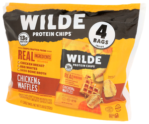 Wilde Snacks Chips Protein Waffle 4ct - Right - Front