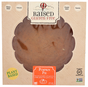 Raised Gluten Free Pie Pumpkin 9 Inch - No Plunge - Front