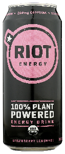 Riot Energy Drink Strwby Lmnade Org - No Plunge - Front