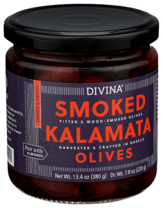 Divina Olives Smoked Kalamata - Left - Front