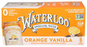 Waterloo Sparkling Water Water Sprklng Orng Vnla - Centre - Front