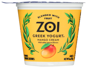 Zoi Yogurt Greek Mango Cream - No Plunge - Front