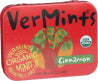 VERMINTS BREATH MINTS, CINNAMON TIN, 1.41 OZ. - Left - Front