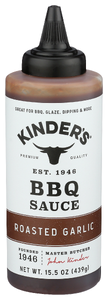 Kinders Sauce Bbq Garlic Rstd Sqz - Centre - Front