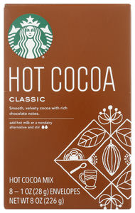 Starbucks Cocoa Hot Classic Box 8pc - No Plunge - Front