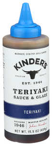 Kinders Marinade Teriyaki Sqz - Left - Front