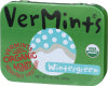 VERMINTS BREATH MINTS, WINTERGREEN TIN, 1.41 OZ. - Right - Front