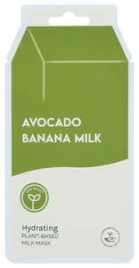 Esw Beauty Mask Sht Avcd Banana Mlk - No Plunge - Front