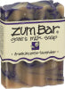 ZUM BAR FRANKINCENSE-LAVENDER GOAT'S MILK SOAP, 3 OZ.  - Left - Front
