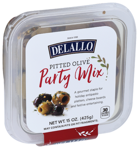 Delallo Olive Party Mix - Left - Front