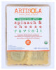 Artisola Ravioli Spinach Chs Org - No Plunge - Front