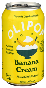 Olipop Tonic Sprklg Banan Cream - Left - Front