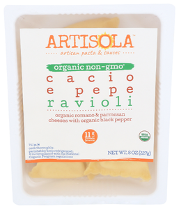 Artisola Ravioli Cacio E Pepe Org - Centre - Front