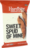 HARDBITE SWEET SPUD OF MINE SWEET POTATO CHIPS, 5.2 OZ. - Left - Front