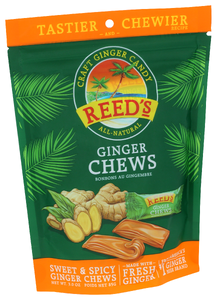 Reeds Candy Ginger Chew - Left - Front