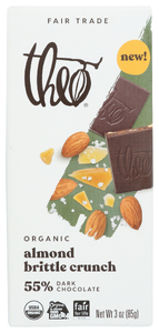 Theo Chocolate Almond Brittle Crunch - No Plunge - Front