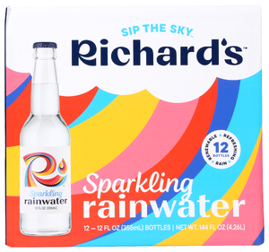Richards Rainwater Water Sparkling 12pk - No Plunge - Front