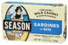 SEASON SARDINES IN WATER, 4.3 OZ. - Right - Front