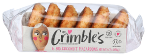 MRS. CRIMBLES LARGE COCONUT MACAROONS, 6.7 OZ. - Centre - Front