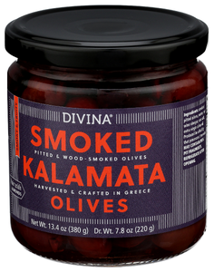 Divina Olives Smoked Kalamata - Right - Front