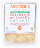 Artisola Ravioli Chicken Mozz Org - Centre - Front