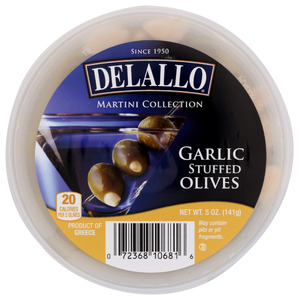Delallo Olive Stfd Garlic - No Plunge - Front