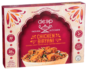 Deep Indian Kitchen Chicken Biryani W Rice - Left - Front
