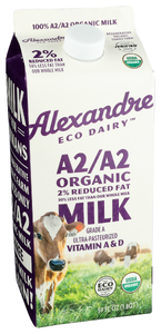 Alexandre Family Farm Milk Reduce Fat 2prct Org - Left - Front