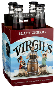 Virgils Soda Blck Chrry Crm 4pk - Left - Front
