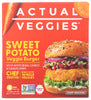 Actual Veggies Burger Veggie Swt Potato - No Plunge - Front