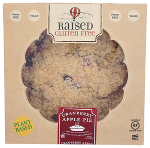 Raised Gluten Free Pie Cranberry Apple 9 Inc - No Plunge - Front