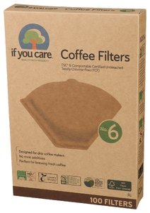 IF YOU CARE FSC CERTIFIED NO. 6 COFFEE FILTERS, 100 FILTERS - Right - Front