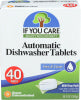 IF YOU CARE DISHWASHER TABLETS, 40 EACH - Centre - Front