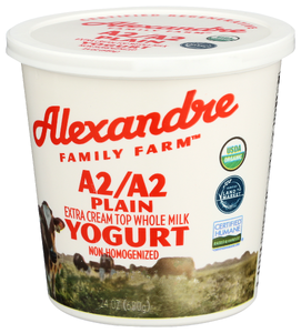 Alexandre Family Farm Yogurt Og A2a2 Plain - Right - Front