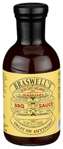 BRASWELL'S MOLASSES BBQ SAUCE, 13.5 OZ. - Centre - Front
