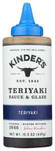 Kinders Marinade Teriyaki Sqz - No Plunge - Front