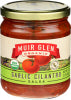 MUIR GLEN SALSA, MEDIUM, GARLIC CILANTRO, 16 OZ.  - Centre - Front