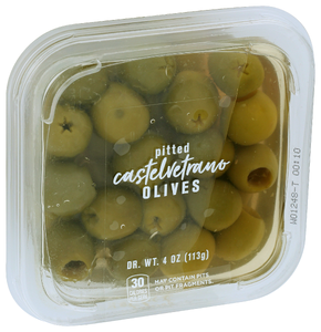 Delallo Olives Castelvetrano - Left - Front