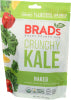 BRAD'S PLANT-BASED FOODS, CRUNCHY KALE, 2 OZ. PLASTIC - Right - Front