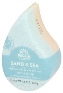 Pacha Soap Co Bomb Sand And Sea Froth - Right - Front