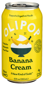 Olipop Tonic Sprklg Banan Cream - Centre - Front