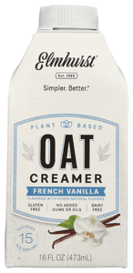Elmhurst Creamer Oat Frnch Vanilla - No Plunge - Front