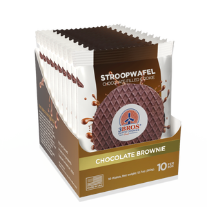 3bros Wafer Choc Brwni Sngl - Left - Front